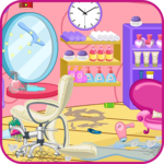 Clean up hair salon