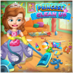 Princess Sofia Cleaning Home