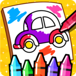 Cars Coloring Book for Kids - Doodle, Paint & Draw
