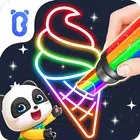 Baby Panda's Glow Doodle Game