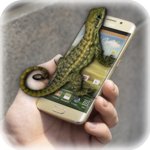 Lizard in phone
