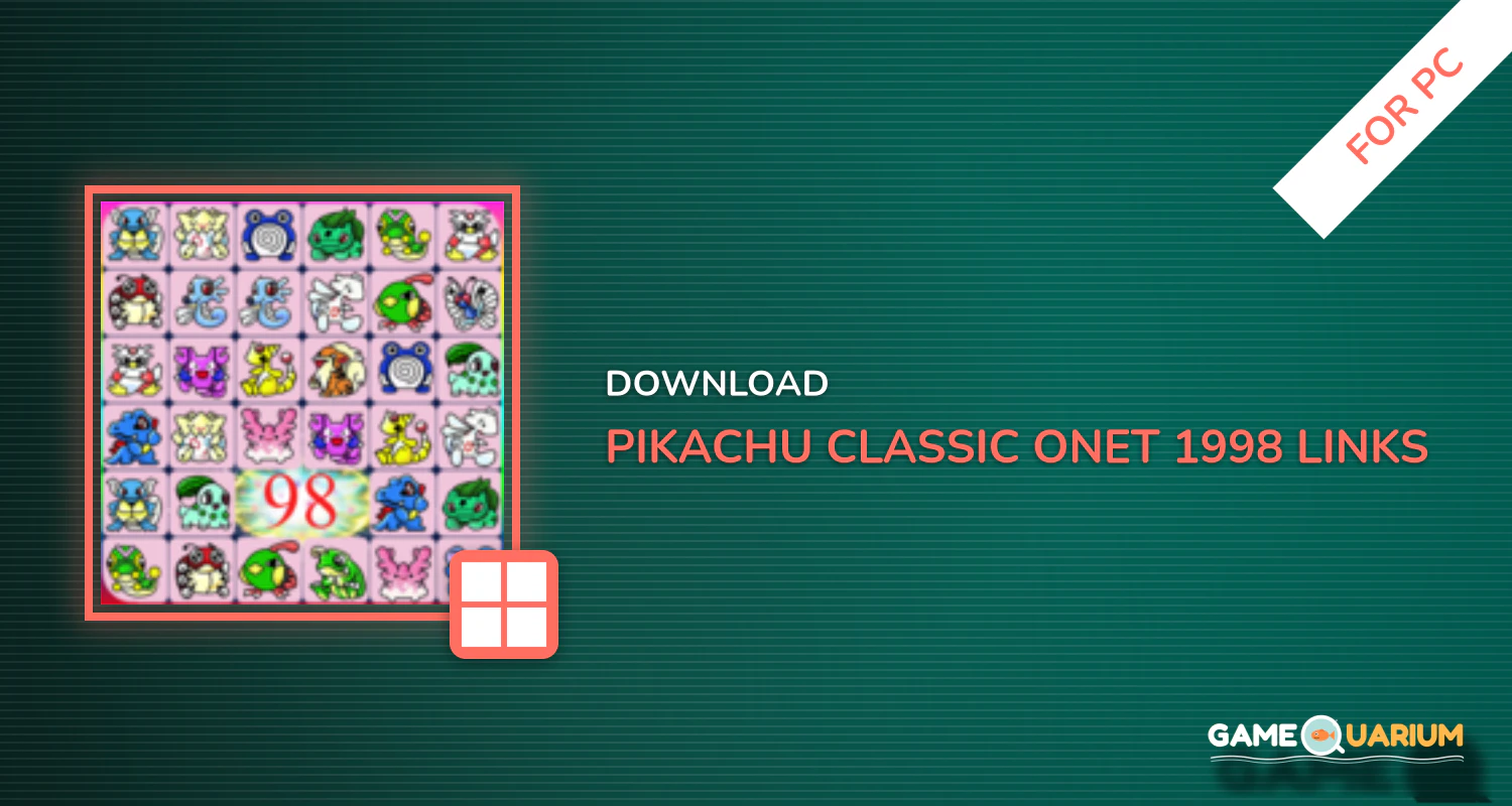 Pikachu Classic Onet 1998 Links for PC