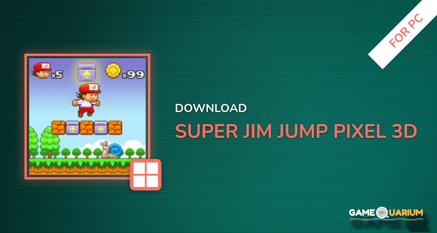Super Jim Jump - pixel 3d for PC