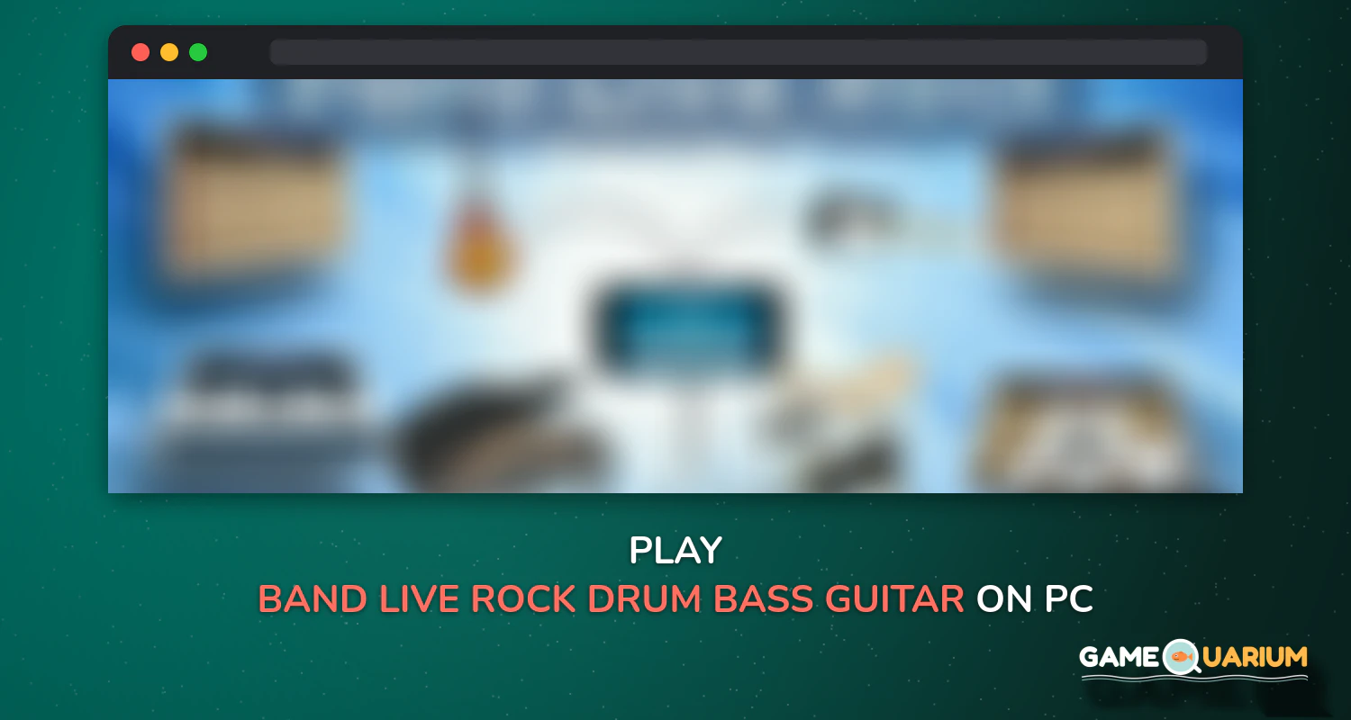 Band Live Rock (drum, bass, guitar, piano, mic) on Windows