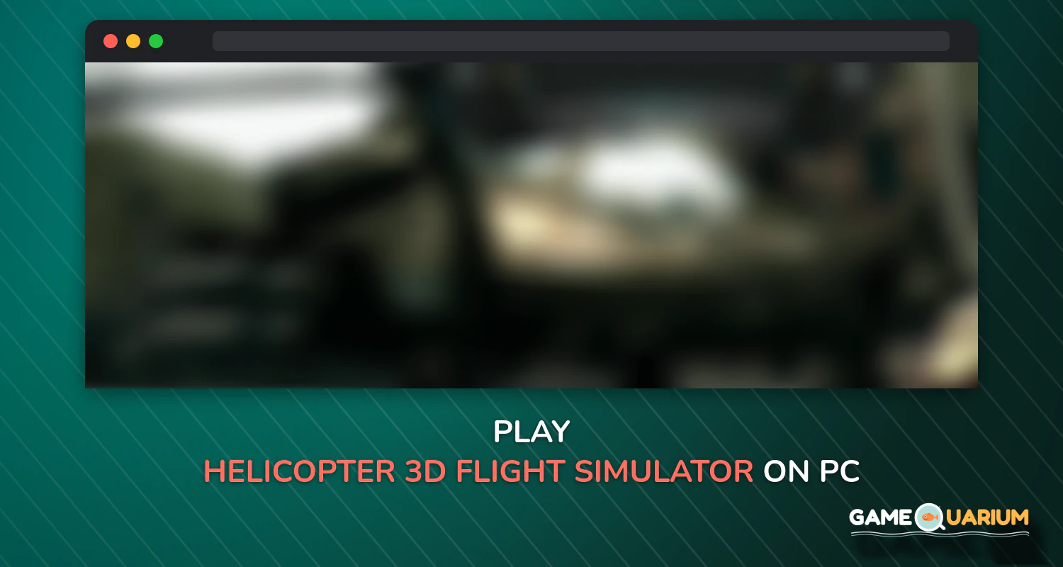 Helicopter 3D flight simulator on Windows