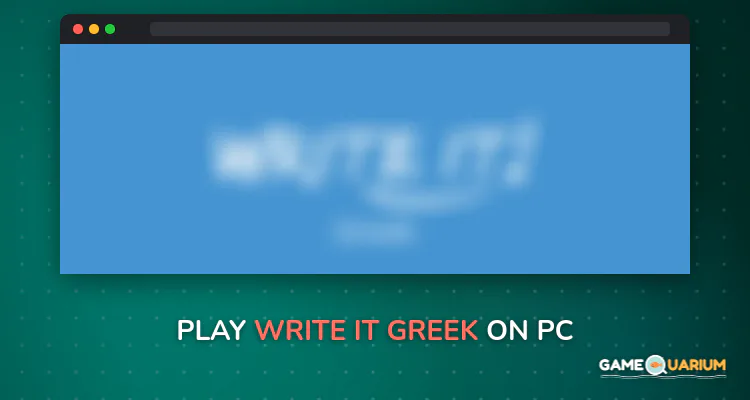 Write It! Greek on Windows Write It! Greek on Windows